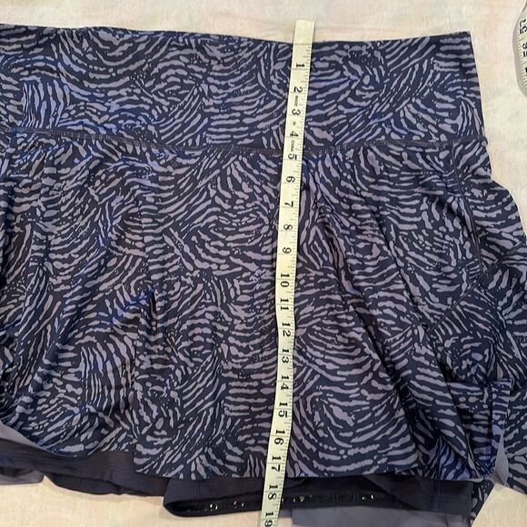 Athleta Ace Tennis Skort 15.5” size 3X in Fiji Medieval Violet Print w 3 pockets - Picture 4 of 13